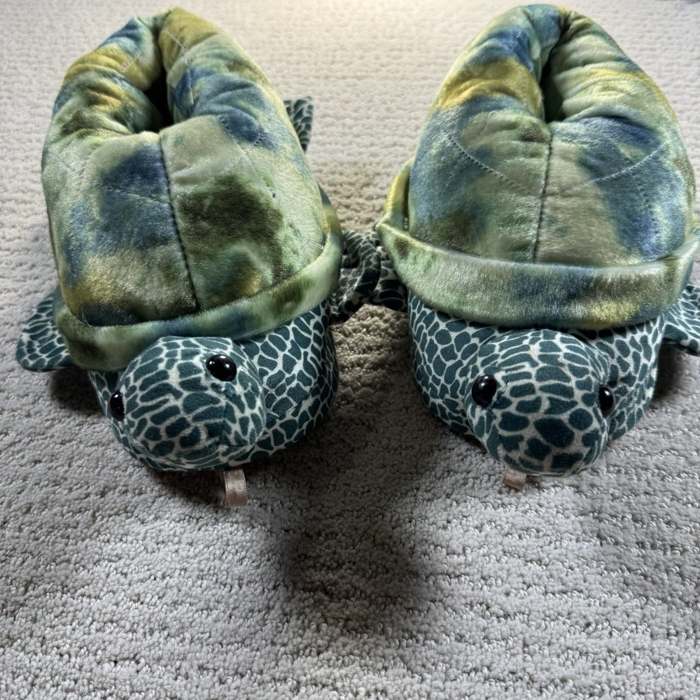 Women's Fuzzy Animal Slippers – Cute Sea Turtle Non-Slip Foam‎ Size 7